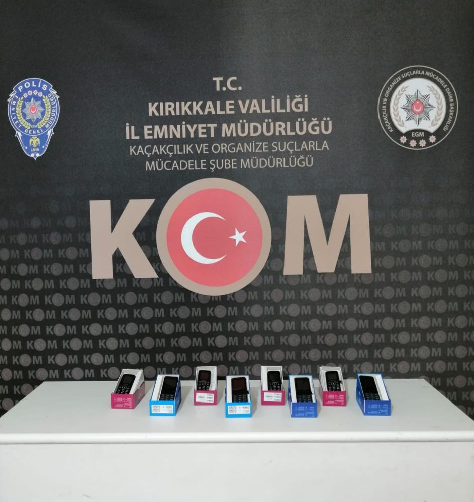  Kırıkkale’de, kaçak cep telefonu ele geçirildi 
